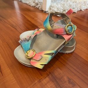 Rainbow strap sandals for kids